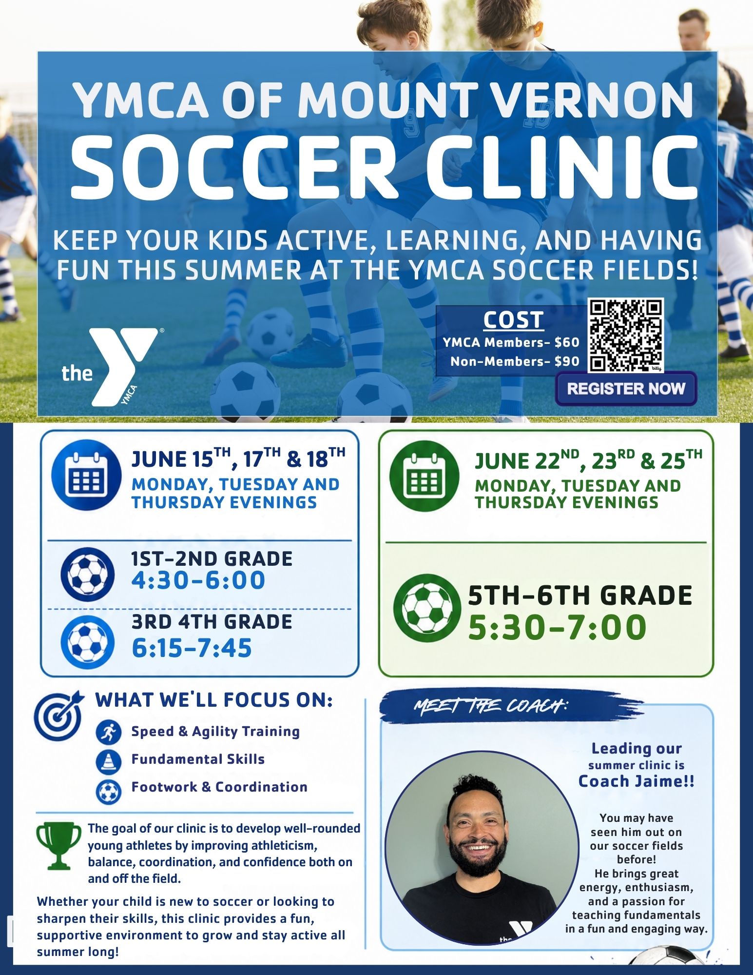 YMCA Soccer Clinic June 2026